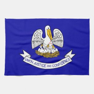 Kökshandduk med Flagga av Louisiana, USA