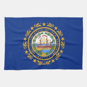 Kökshandduk med Flagga av New Hampshire, USA