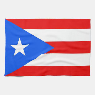Kökshandduk med Flagga av Puerto Rico