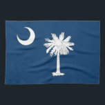 Kökshandduk med Flagga av South Carolina, USA<br><div class="desc">Lägg till en liten charm och statlig stolthet i ditt kök med den här fina kökshandduken med flagga South Carolina. Den här handduken är gjord av premiummaterial och visar inte bara det pulserande färgen i Palmetto-statens flagga, utan erbjuder också exceptionell upptagning och hållbarhet för alla dina kulinariska behov. Oavsett om...</div>