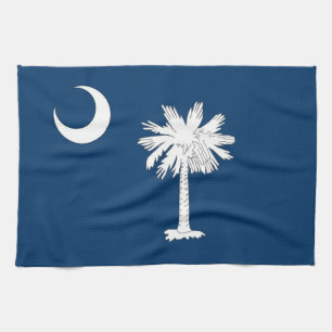 Kökshandduk med Flagga av South Carolina, USA