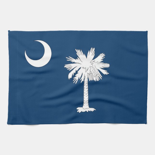 Kökshandduk med Flagga av South Carolina, USA (Horisontell)