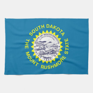 Kökshandduk med Flagga av South Dakota, USA