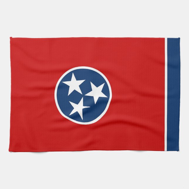Kökshandduk med Flagga av Tennessee, USA (Horisontell)