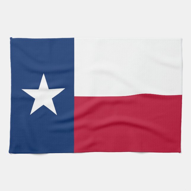 Kökshandduk med Flagga av Texas, USA (Horisontell)