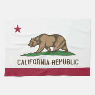 Kökshandduk med Flagga från Kalifornien, USA