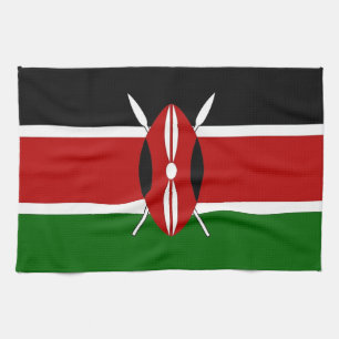 Kökshandduk med Flagga från Kenya