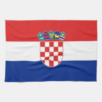 Kökshandduk med Flagga från Kroatien