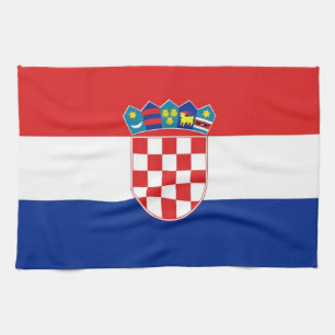 Kökshandduk med Flagga från Kroatien
