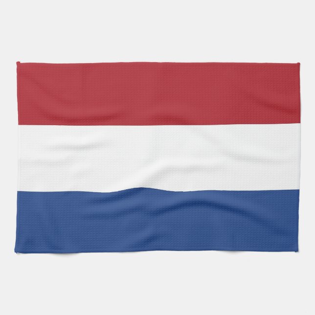 Kökshandduk med Flagga från Nederländerna (Horisontell)