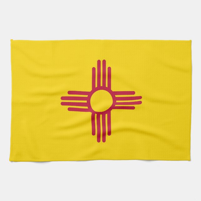 Kökshandduk med Flagga från New mexico, USA (Horisontell)