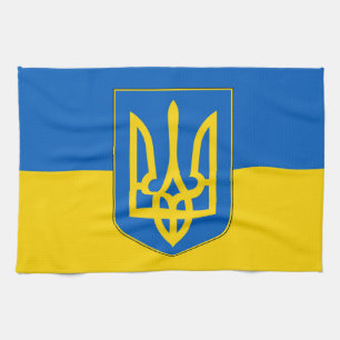 Kökshandduk med Flagga från Ukraina