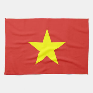 Kökshandduk med Flagga från Vietnam