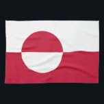 Kökshandduk med Grönlands Flagga<br><div class="desc">Tillsätt ett litet Greenlandiskt pride till ditt kök med vår exklusiv kökshandduk som innehåller Grönlands flagga! Den här kökshandduken är inte bara en praktisk verktyg för ditt kök, utan också en firande av Grönlands rik och kulturella pride. Den pulserande designen visningar på ett framträdande sätt den ikoniska Grönlands flagga, skapar...</div>