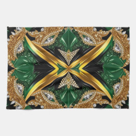 Kökshandduk med Jamaican Färg Design