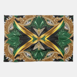 Kökshandduk med Jamaican Färg Design