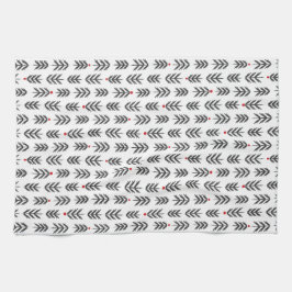 Kökshandduk med julgranar