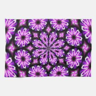 Kökshandduk med lila svart Abstract Design
