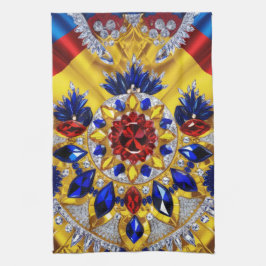 Kökshandduk med rumänsk Färg design