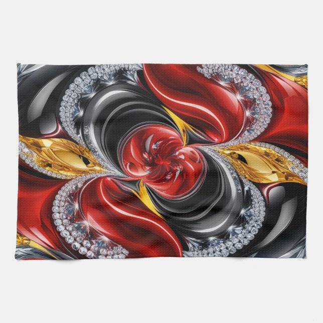 Kökshandduk med tysk Färg design (Horisontell)