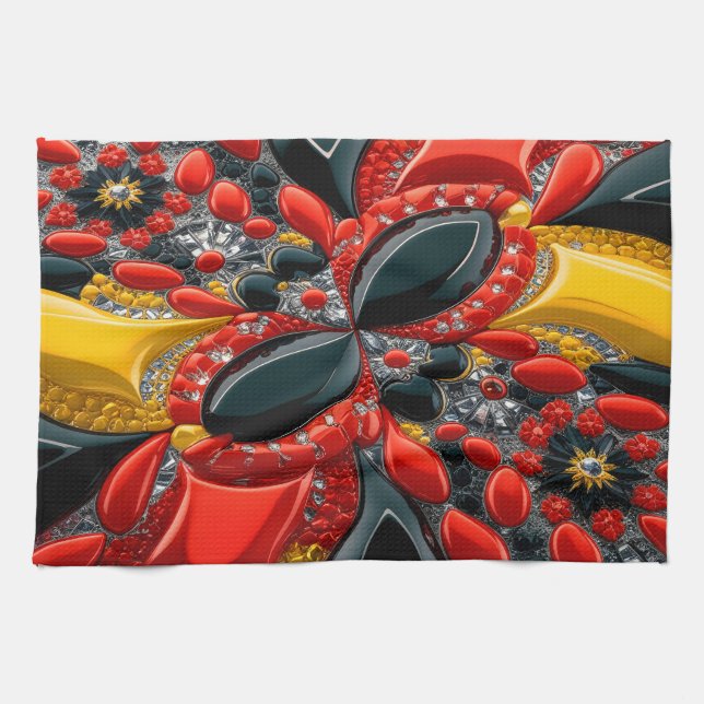 Kökshandduk med Tyskland Färg-utformning (Horisontell)