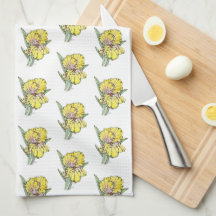 Kökshandduk - NGA Gult Iris