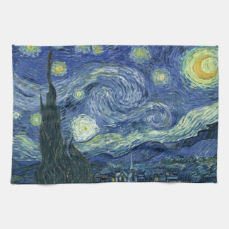 Kökshandduk Vincent Van Gogh för Starry natt