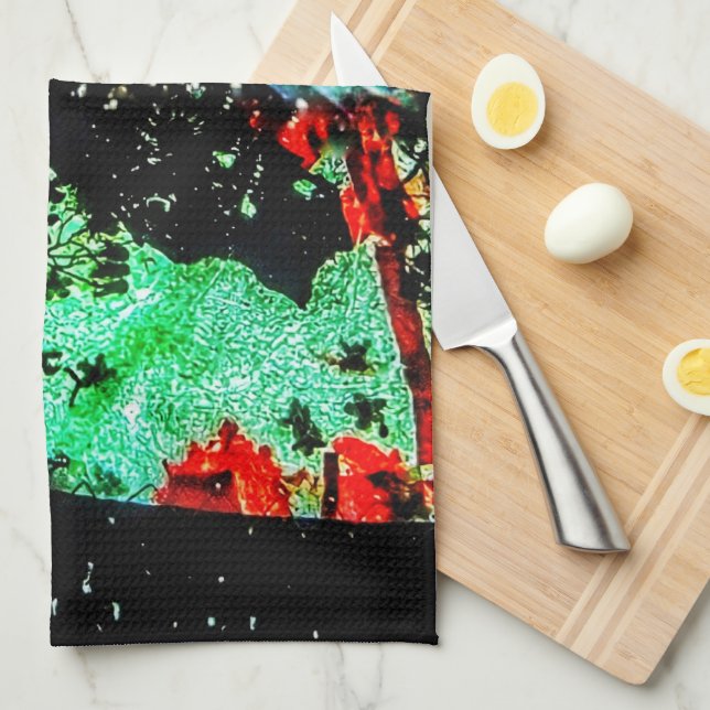 Kökshanddukar av klar abstrakt, Lugn höst (Vikt i Fjärdedel)