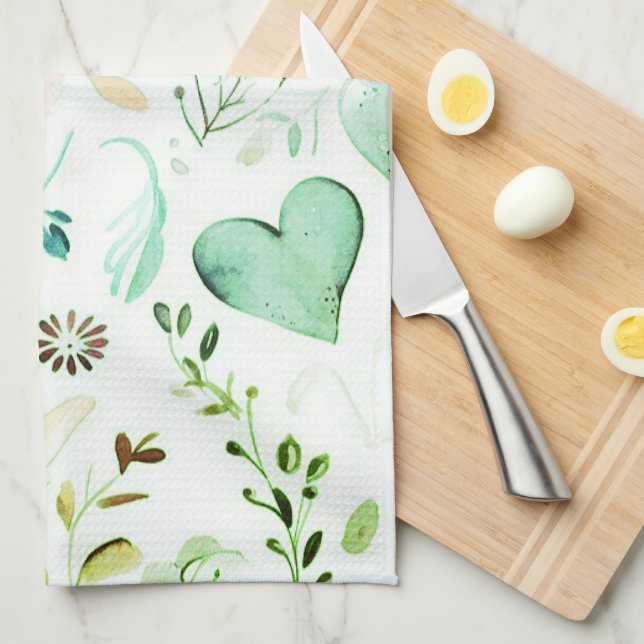 Kökshanddukar av söt blommigt (Vikt i Fjärdedel)