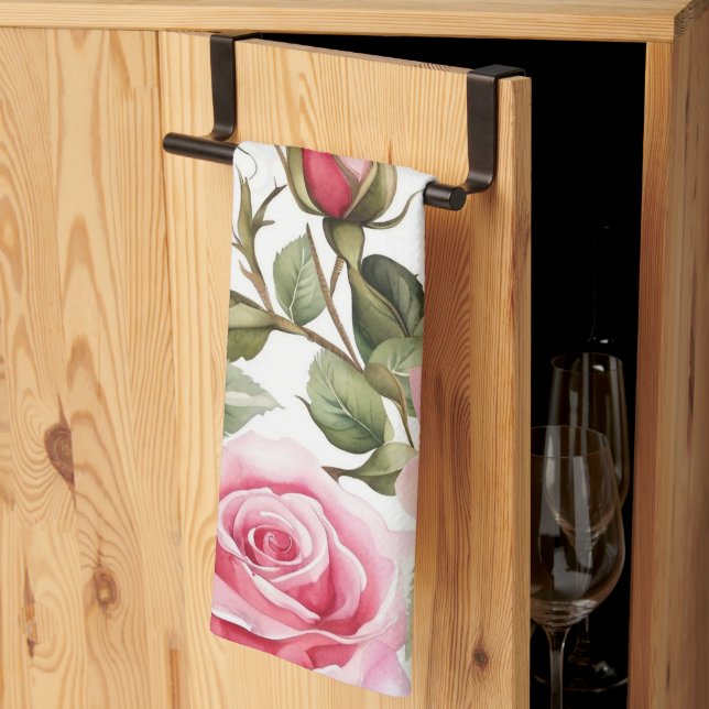 Kökshanddukar av söt blommigt (Thirds Fold)