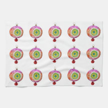 Kökshanddukar för flerfärgade prydnadsföremål