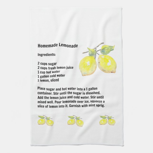 Kökshanddukar med hemlagat Lemonaderecept (Vertikal)