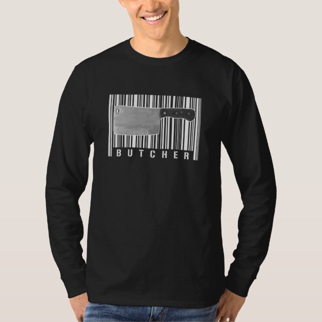 Köksjobb i Knivar Kött Beef Gris Chicken T Shirt (Framsida)