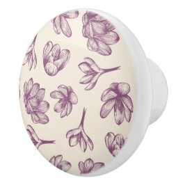 Kökskåp: Blommigt och Burgandy Knopp