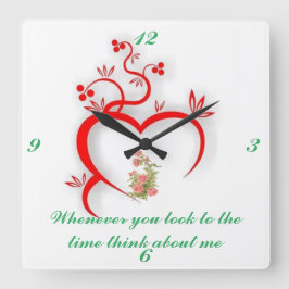 Köksklocka Fyrkantig Klocka