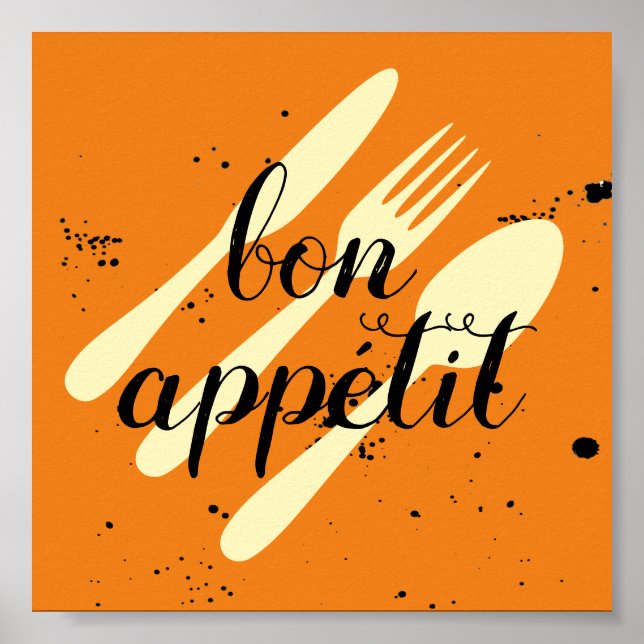 Köksköket, ord art modern stil poster (Framsidan)