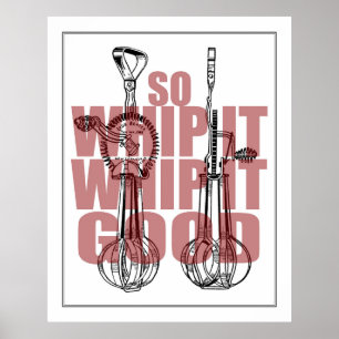 Köksköksartiklar Whip It Bra Funy Poster
