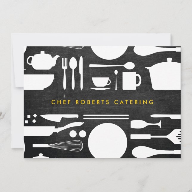 Kökskollage på Black Wood Anteckningskort (Framsida)