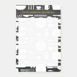 Kökskollage på Black Wood Post-it Block