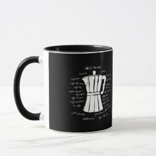 Kökskonst italiensk Espresso-kaffekorka Mugg