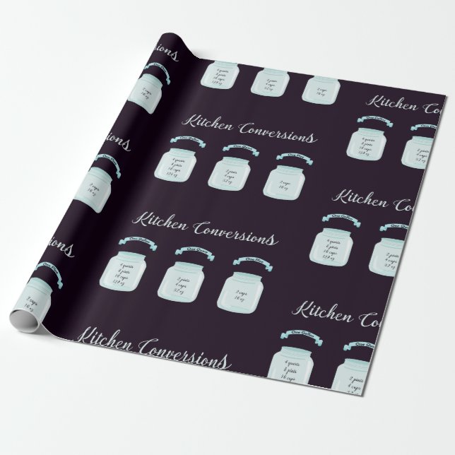 Kökskonverteringar användbara mottagarmätningar presentpapper (Utrullad)