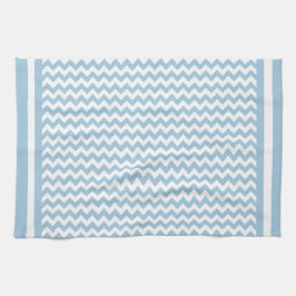 Kökskorn eller Tea Towel Blue och White Chevrons Kökshandduk