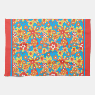 Kökskorn eller Tea Towel, Ditsy-Blommönster Kökshandduk