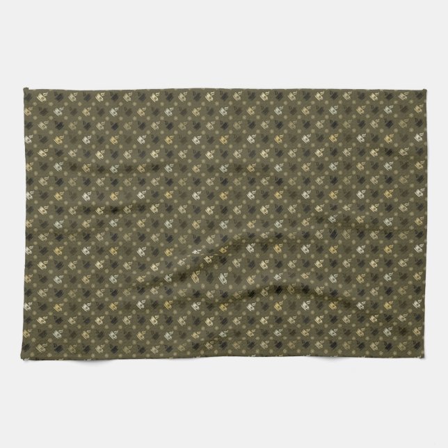 Kökskorn/kaffe Kökshandduk (Horisontell)