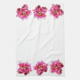 Kökskorn - Rosa Peonies Kökshandduk
