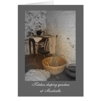 Kökskvarter i Monticello Hälsningskort