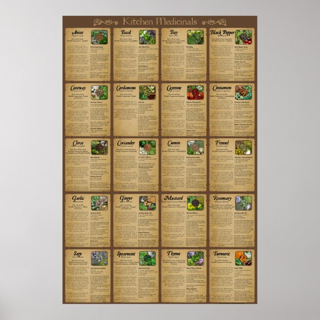 Köksläkemedel Poster (Framsidan)