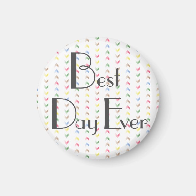 Köksmagnet | Bästa dag någonsin - fotoinnehavare Magnet (Framsidan)