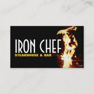 Köksmästarklass Restaurang Bar Iron Chef Matlagnin Visitkort
