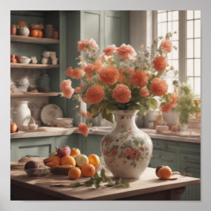 Köksmatkokare Baking Wall Art Poster